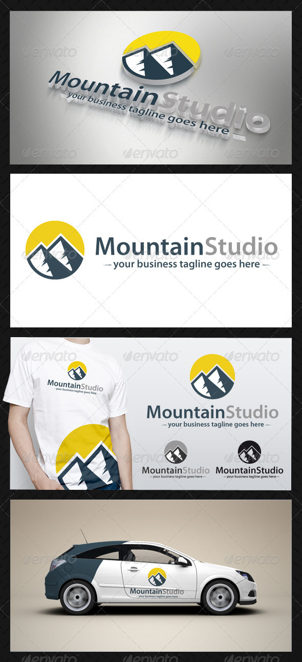 Mountain Studio Logo Template - Nature Logo Templates