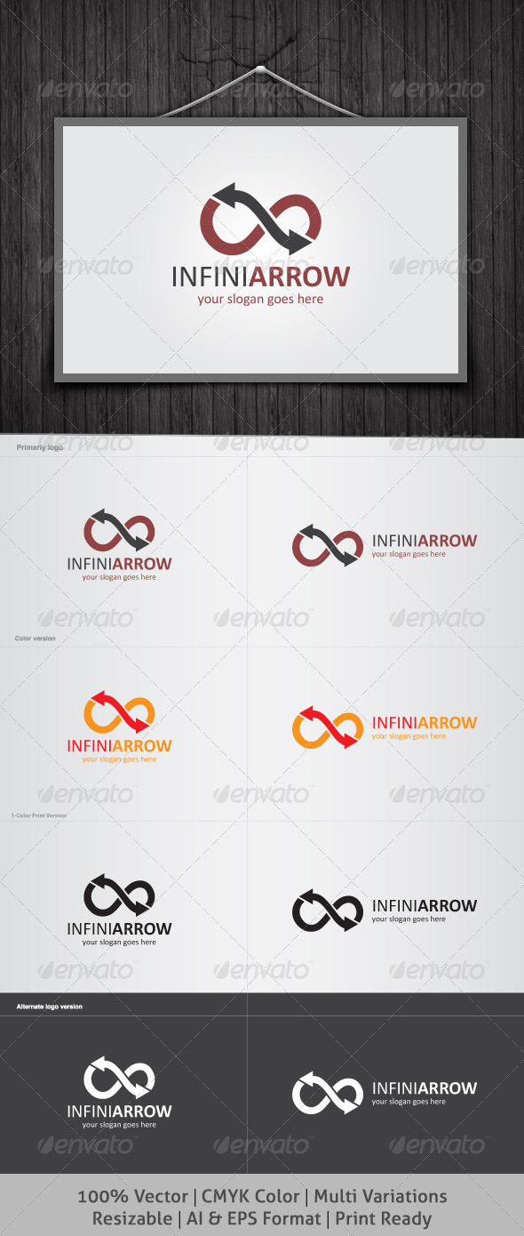 Infini Arrow Logo - Symbols Logo Templates
