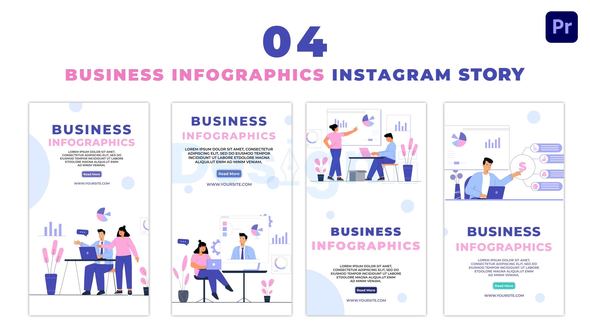 Animated Business Infographics 2D Instagram Story