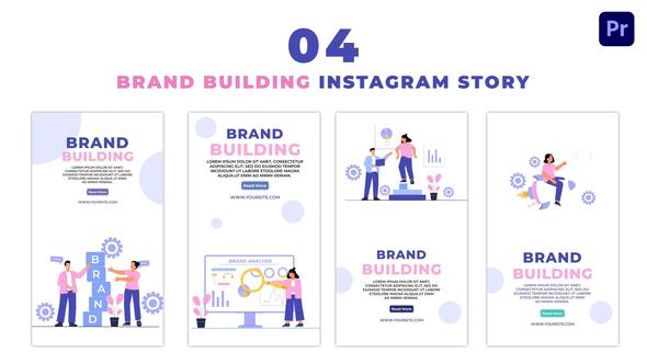 Brand Building Animated Flat Vector Instagram Story