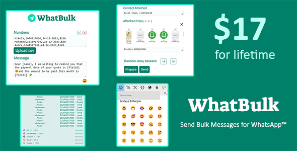 WhatBulk -  A bulk sender for Whatsapp