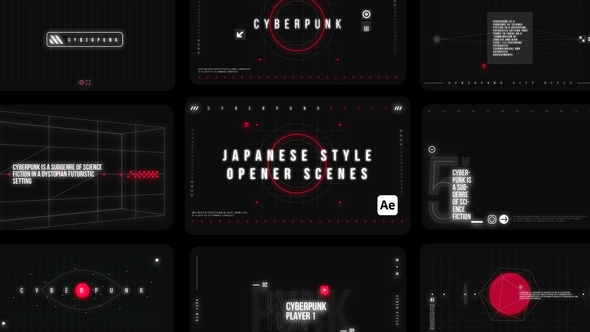 Japanese Style Opener Elements template preview