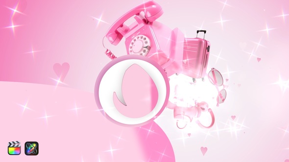 3D Pink Logo Reveal