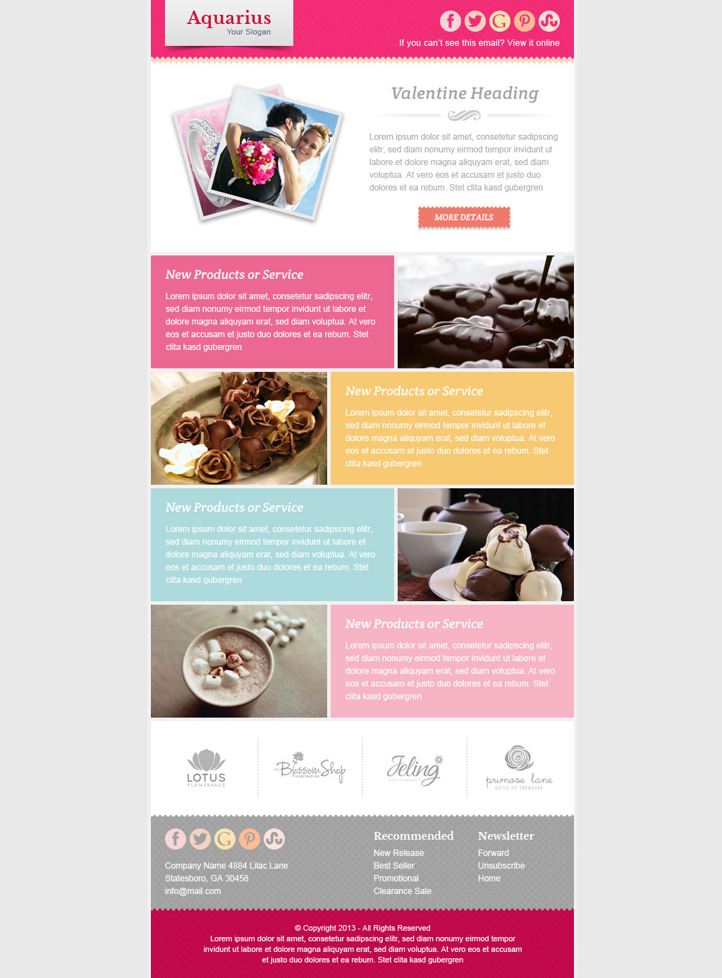 Valentine Email Marketing & Newsletter Template by ...