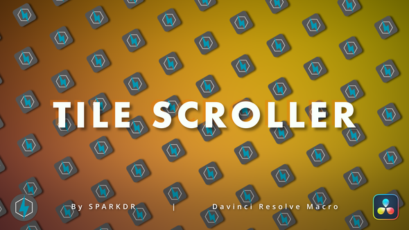 Tile Scroller Background Effect | Davinci Resolve Macro