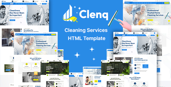 Clenq - Cleaning Services HTML Template