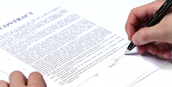 Signing Business Contract