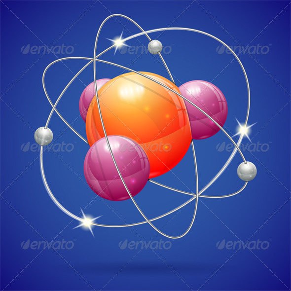Atom Model - Health/Medicine Conceptual