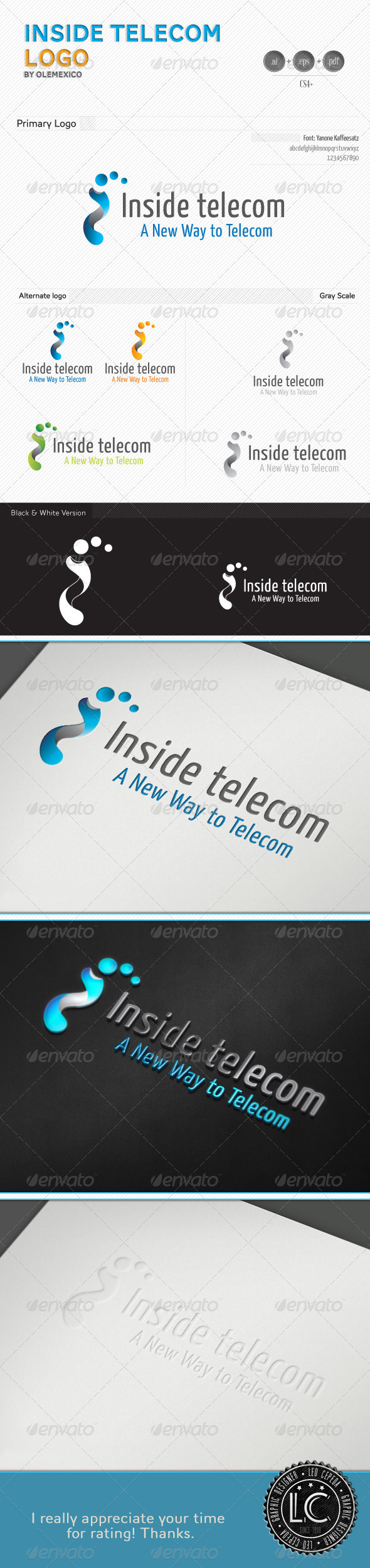Inside Telecom Logo - Vector Abstract