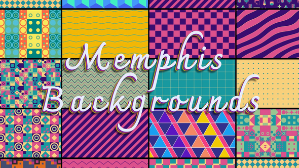 Memphis Colorful Backgrounds