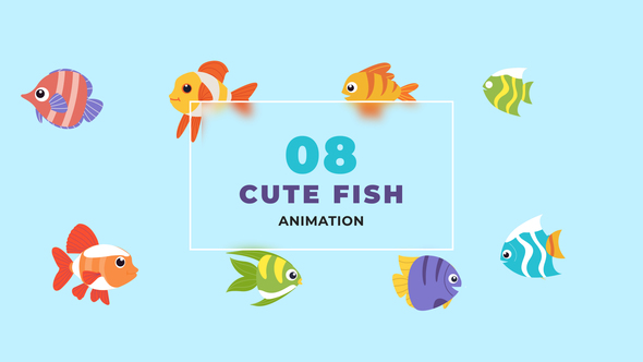 Creative Fish 2D Character Animation Scene