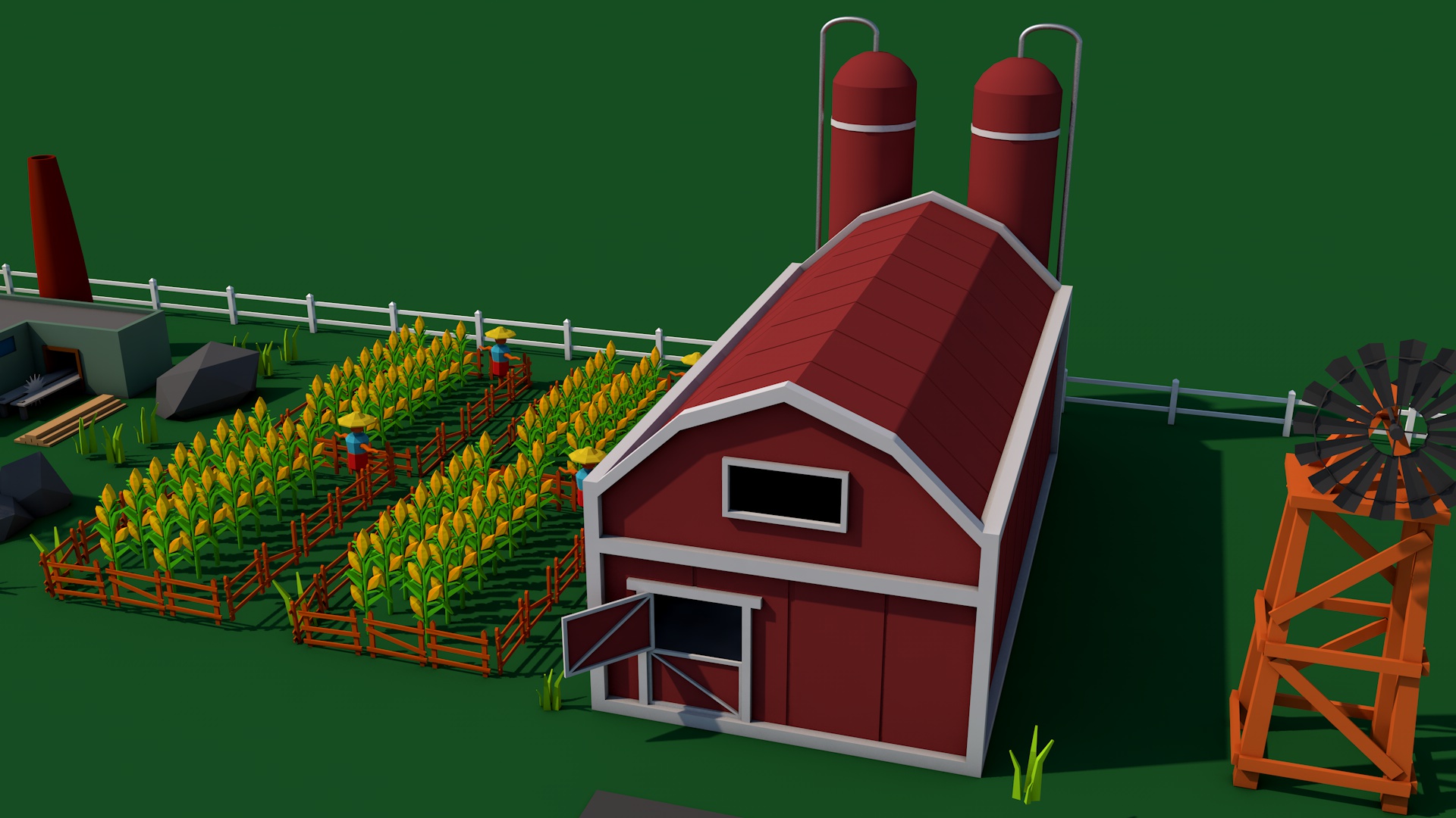 Low Poly Farm by Gergedan | 3DOcean