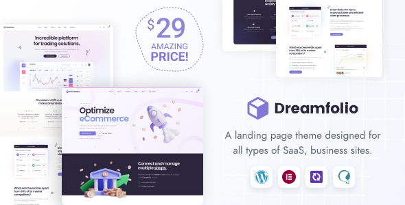 Dreamfolio – Landing Page WordPress Theme