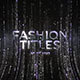 Luxury Fashion Lines Titles - VideoHive Item for Sale