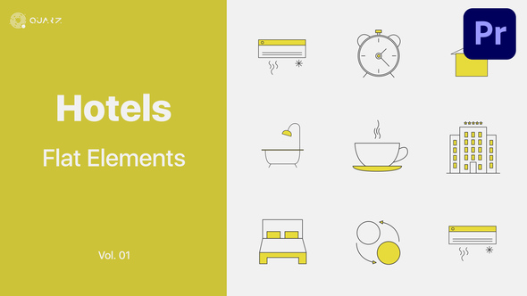 Hotels Icons for Premiere Pro Vol. 01