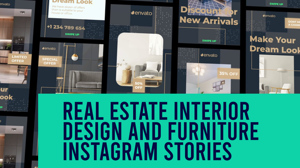 Real Estate Interior Design and Furniture Instagram Story and Reel
