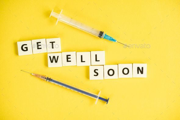 Medical concept for text Get Well Soon