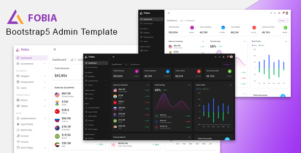 Fobia - Bootstrap5 Admin Template