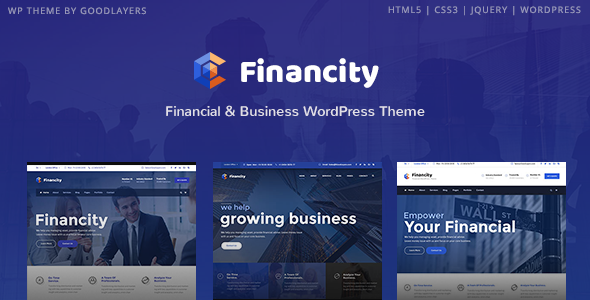 Financity - Business / Financial / Finance WordPress by GoodLayers