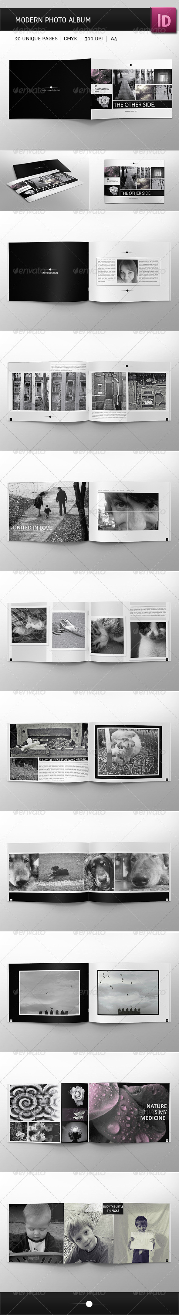 Modern Photo Album - Photo Albums Print Templates