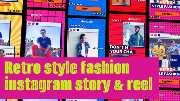 Retro Stlye Fashion Instagram Reel ans Vertical Stories