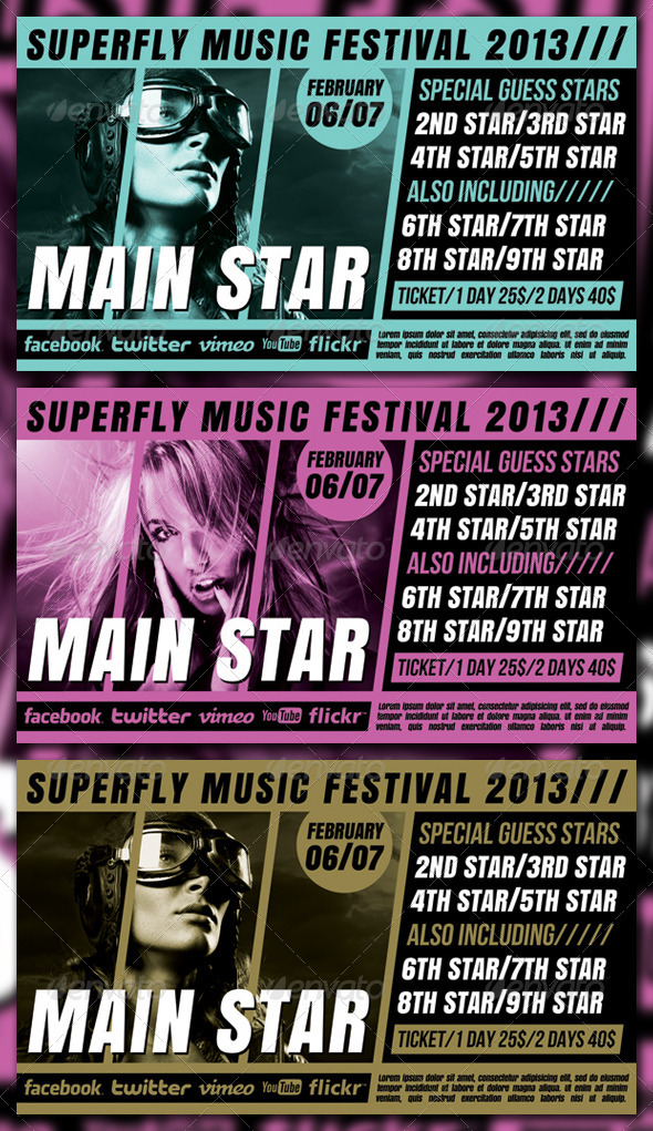 Rolling Flyer Template - Clubs & Parties Events