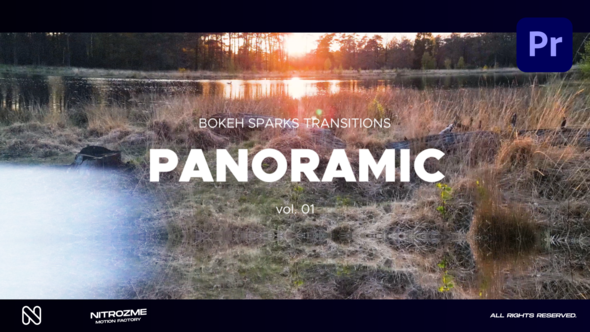 Bokeh Panoramic Transitions Vol. 01 for Premiere Pro