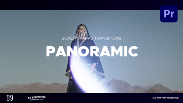 Bokeh Panoramic Transitions Vol. 02 for Premiere Pro