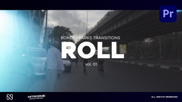 Bokeh Roll Transitions Vol. 01 for Premiere Pro