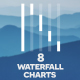 8 Waterfall Charts | Infographics Pack - VideoHive Item for Sale