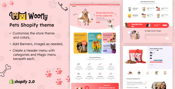 Woofly – Pets Store Shopify Theme