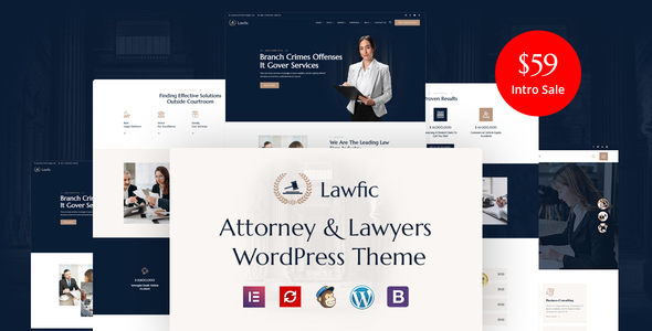 Lawfic – Attorney and Lawyer WordPress Theme