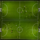 Aerial view of a mini football match, soccer. MiniFootball field and Footballers from drone - PhotoDune Item for Sale
