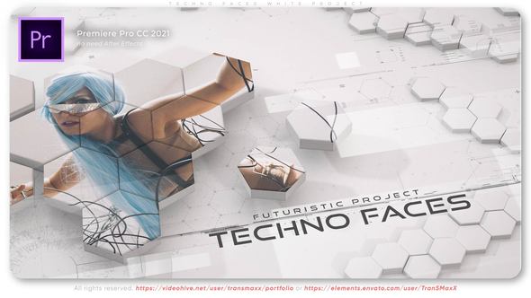 Techno Faces White Project