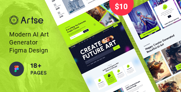 Artse - AI Art Generator Figma Template by Namespace-IT | ThemeForest