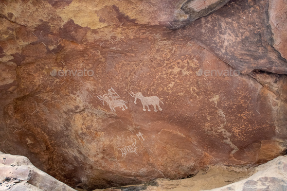 Bhimbetka rock shelters, Amchha Khurd, Bhopal, Madhya Pradesh, India, Asia  Stock Photo - Alamy