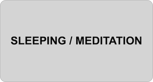 SLEEPING AND MEDITATION