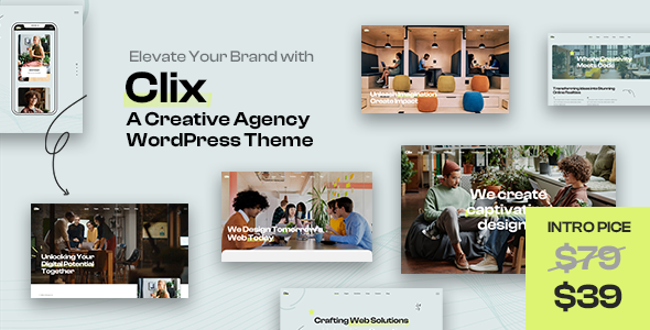 Clix – Creative Digital Agency WordPress Theme