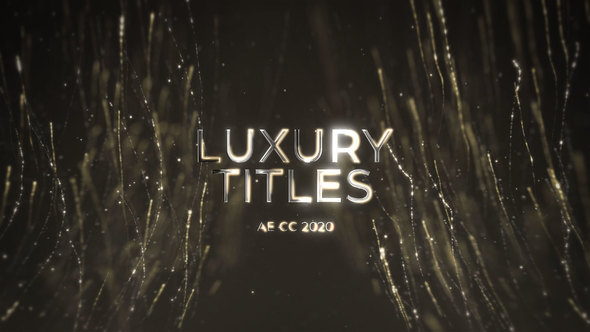 Luxury Glitter Streaks Titles