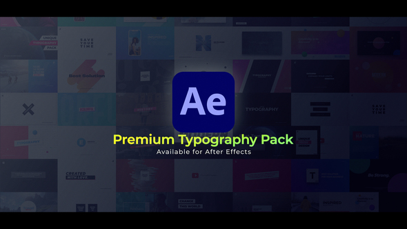 Typography Titles template preview