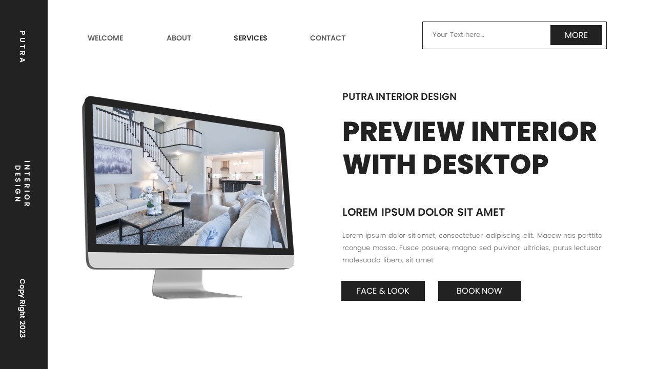 Putra Interior Design Powerpoint Template, Presentation Templates ...