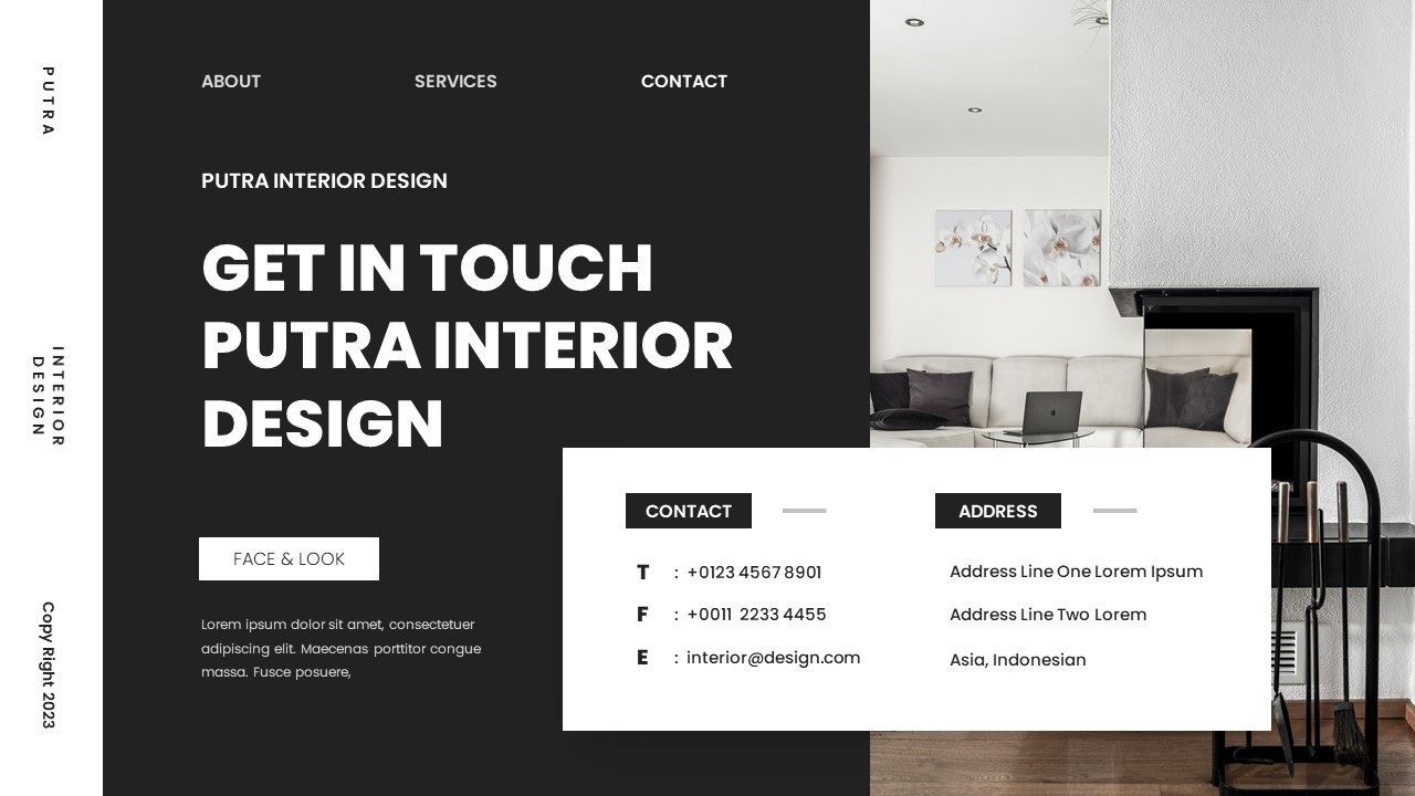 Putra Interior Design Powerpoint Template, Presentation Templates ...