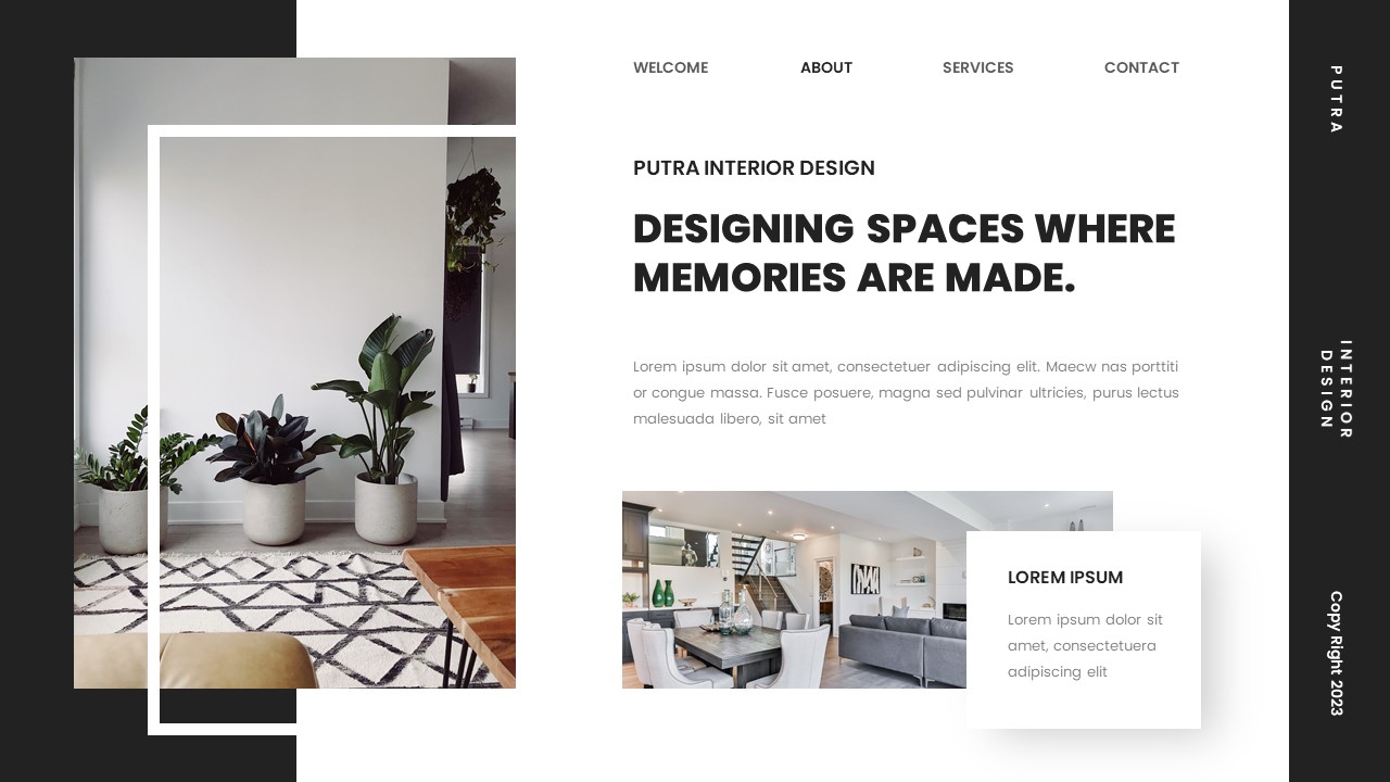 Putra Interior Design Powerpoint Template, Presentation Templates ...