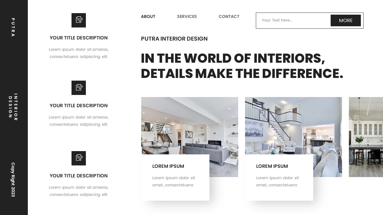 Putra Interior Design Keynote Template, Presentation Templates ...