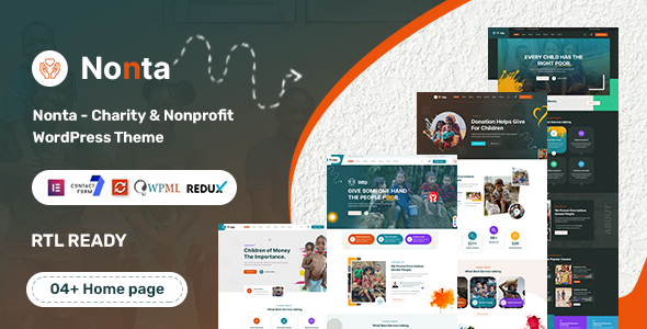 Nonta – Nonprofit & Charity WordPress Theme