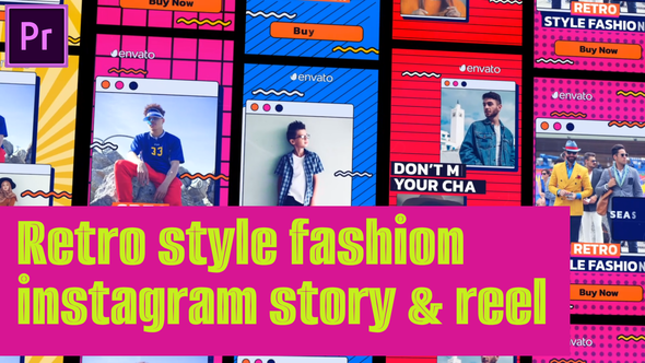 Retro Stlye Fashion Instagram Reel ans Vertical Stories | MOGRT