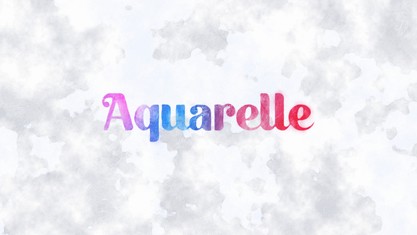 Aquarelle Typography
