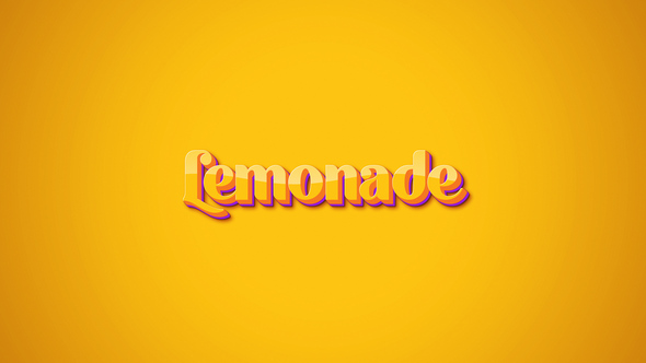 Lemonade Typography