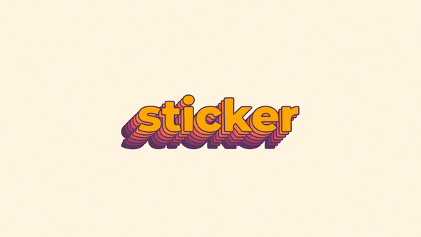 Sticker Typography