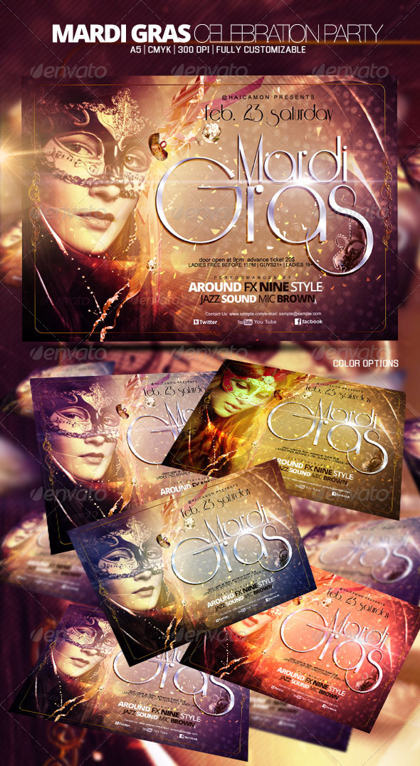 Mardi Gras Celebration Party - Clubs & Parties Events